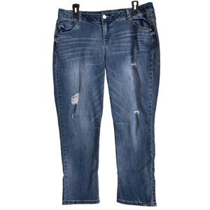 Democracy "Flex"-ellent Distressed Jeans Sz 14W